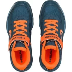 Head Kids Sprint 3.0 Velcro Tennis Shoes - Blue/Orange -Ace Advantage 275202 BSOR D