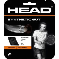 Head Synthetic Gut 16 (1.30mm) Tennis String Set - Black