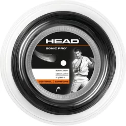 Head Sonic Pro 16 (1.30mm) 200m Tennis String Reel - Black