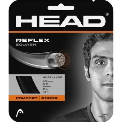 Head Reflex 18 (1.20mm) Squash String Set - Black