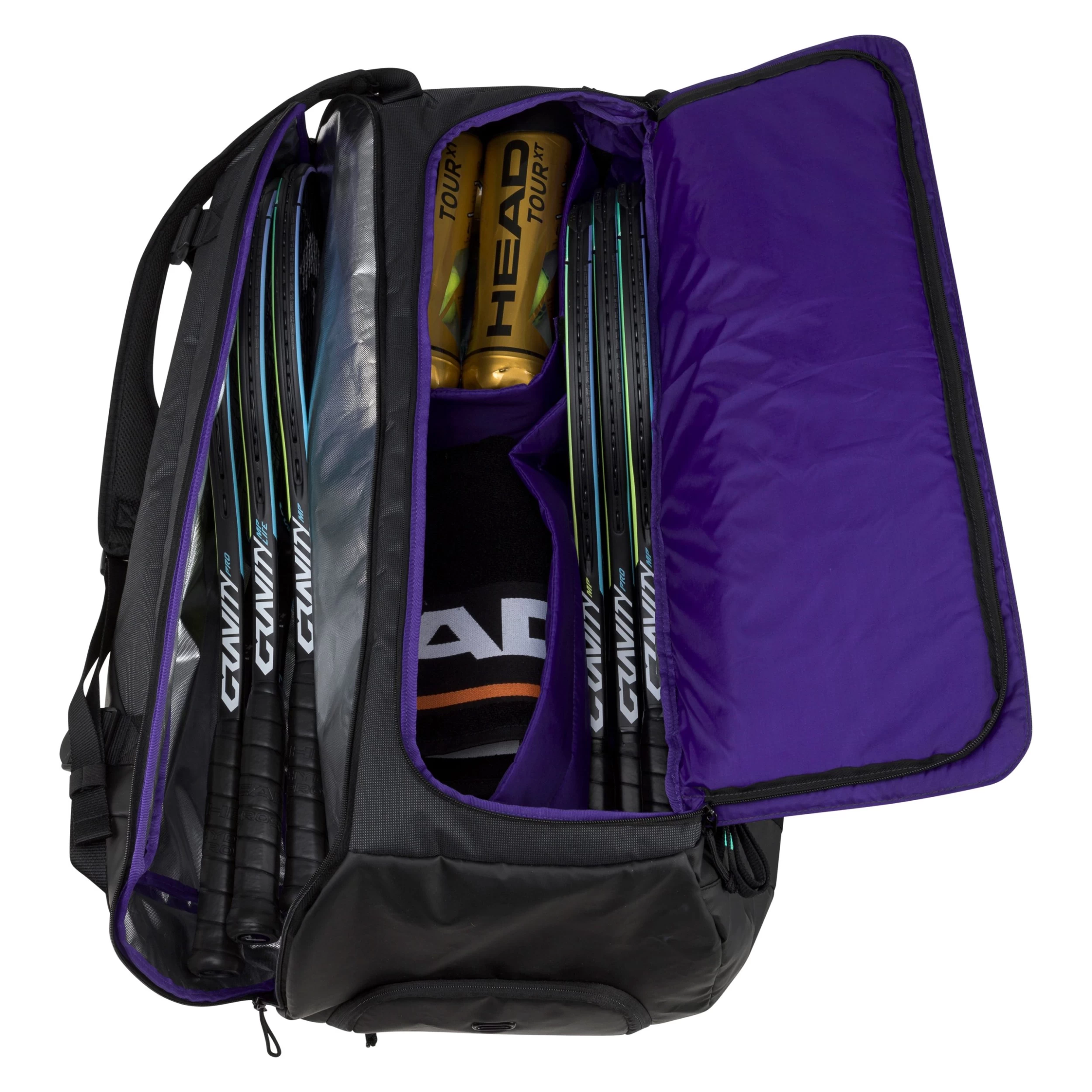 Head Gravity R-PET Duffle 12-Pack Bag - Black 4 Head Gravity R-PET Duffle 12-Pack Bag - Black - Image 4