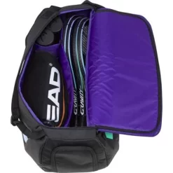 Head Gravity R-PET 6 Rackets Sport Bag - Black -Ace Advantage 283202 BKMX D