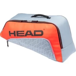 Head Junior Combi Rebel 6 Racket Bag - Grey/Orange