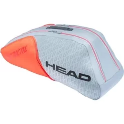Head Radical Combi 6 Racket Bag - Grey/Orange