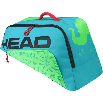 Head Novak Junior 6 Racket Combi Bag - Blue/Green 1 Head Novak Junior 6 Racket Combi Bag - Blue/Green