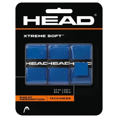 Head Xtreme Soft Overgrips (Pack Of 3) - Blue 1 Head Xtreme Soft Overgrips (Pack Of 3) - Blue