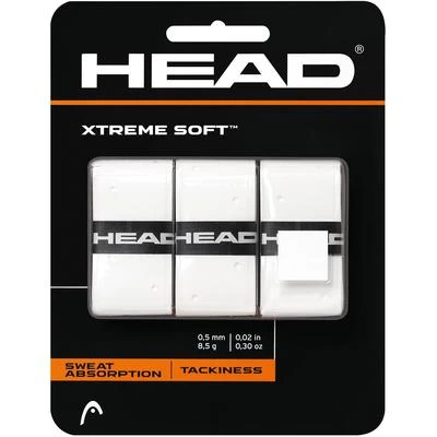 Head Xtreme Soft Overgrips (Pack Of 3) - White 1 Head Xtreme Soft Overgrips (Pack Of 3) - White