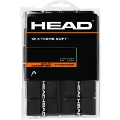 Head Xtreme Soft Overgrips (Pack Of 12) - Black