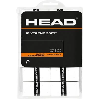Head Xtreme Soft Overgrips (Pack Of 12) - White 1 Head Xtreme Soft Overgrips (Pack Of 12) - White