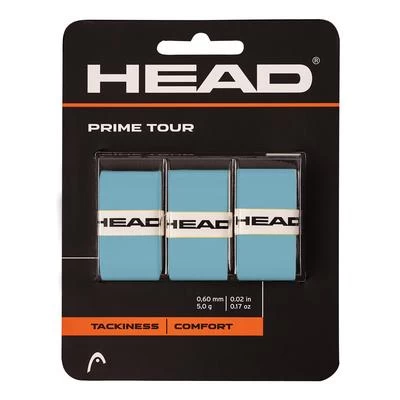 Head Prime Tour Overgrips (Pack Of 3) - Blue 1 Head Prime Tour Overgrips (Pack Of 3) - Blue