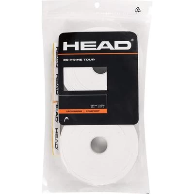 Head Prime Tour Overgrips (Pack Of 30) - White 1 Head Prime Tour Overgrips (Pack Of 30) - White