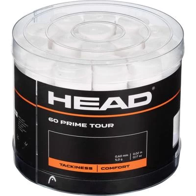 Head Prime Tour Overgrips (Pack Of 60) - White 1 Head Prime Tour Overgrips (Pack Of 60) - White