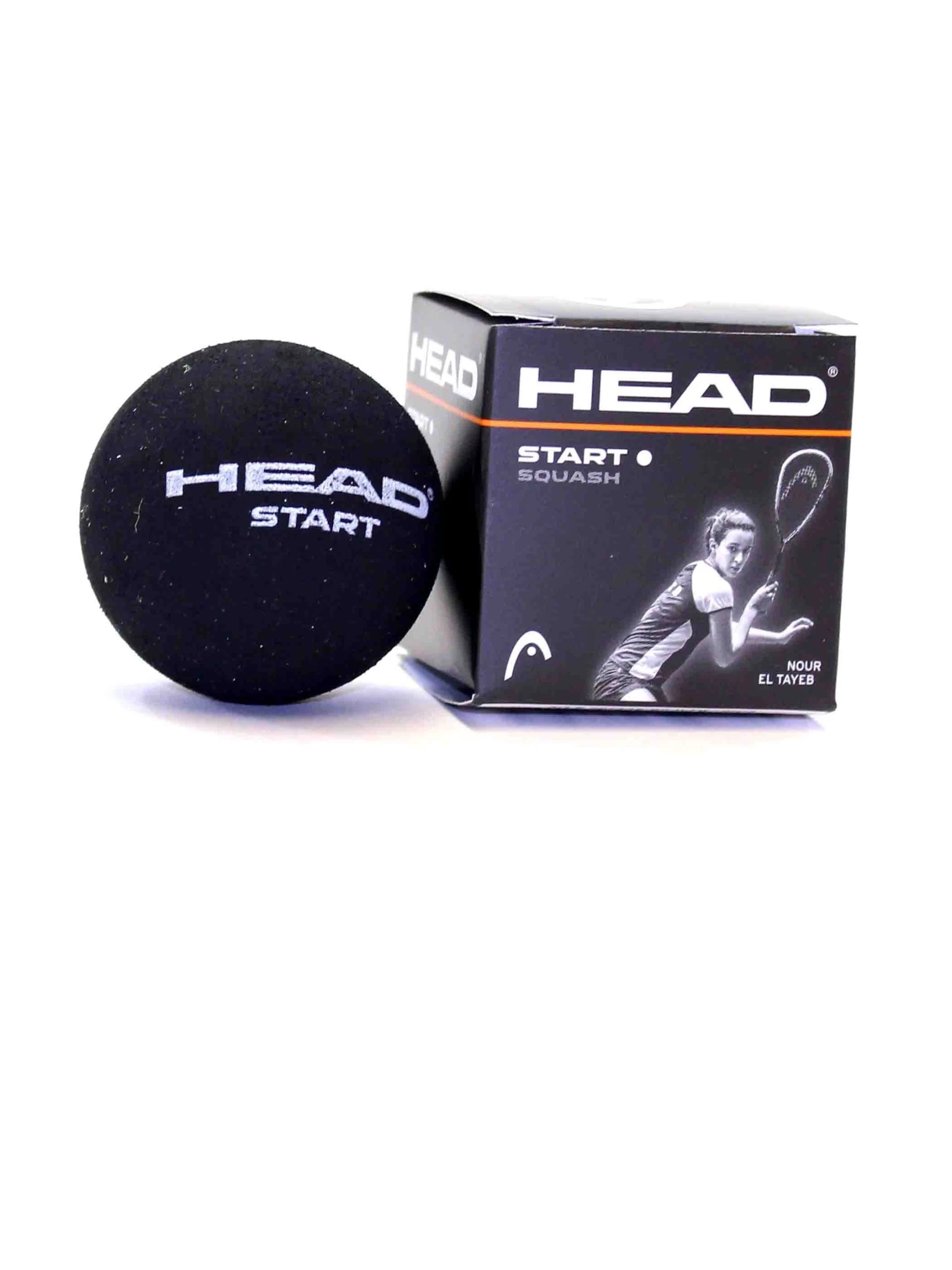 Head Start Squash Single White Dot Ball (Single) 1 Head Start Squash Single White Dot Ball (Single)